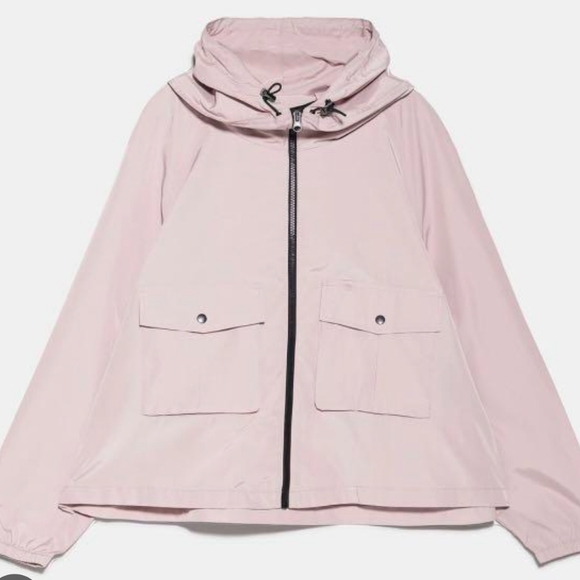 🌸 Zara dusty pink rain repellent jacket - Picture 13 of 13